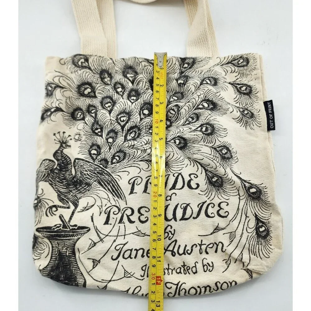 Out of Print Pride and Prejudice Jane Austen Reusable Canvas‎ Tote Shoulder Bag